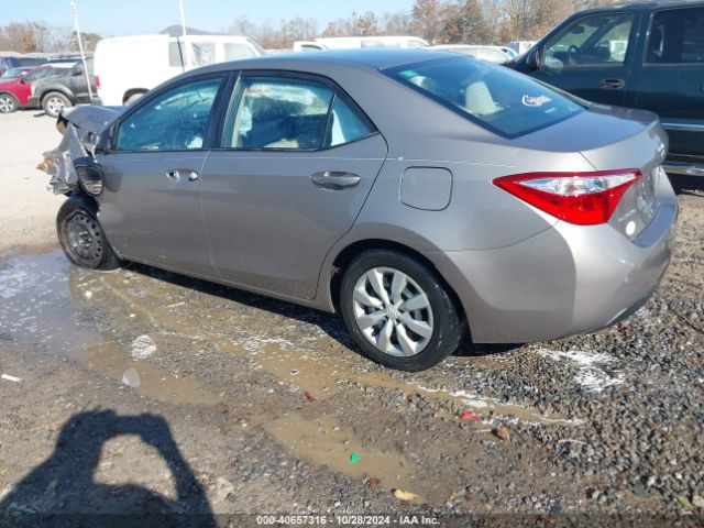 2T1BURHE2EC105167 Toyota COROLLA LE