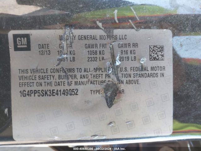 1G4PP5SK3E4149052 Buick Verano