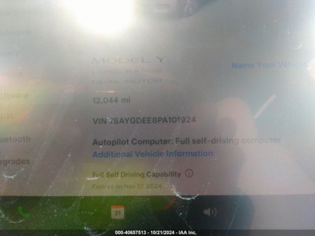 7SAYGDEE8PA101924 Tesla Model Y Awd/long Range Dual Motor All-wheel Drive