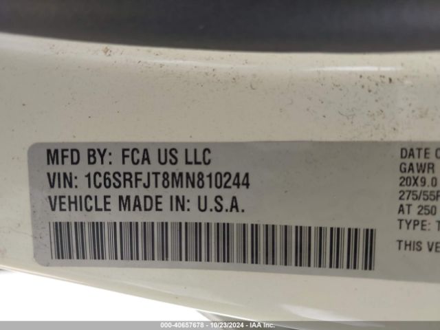 2021 RAM 1500 1C6SRFJT8MN810244 Photo 8