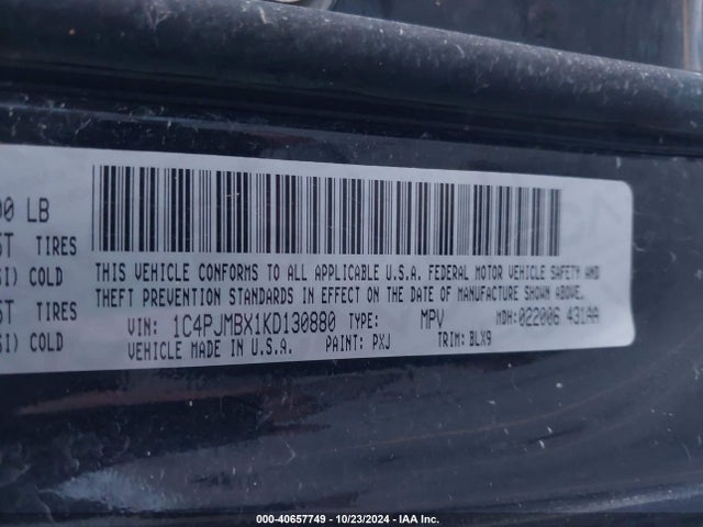 1C4PJMBX1KD130880 Jeep Cherokee Trailhawk Elite 4x4