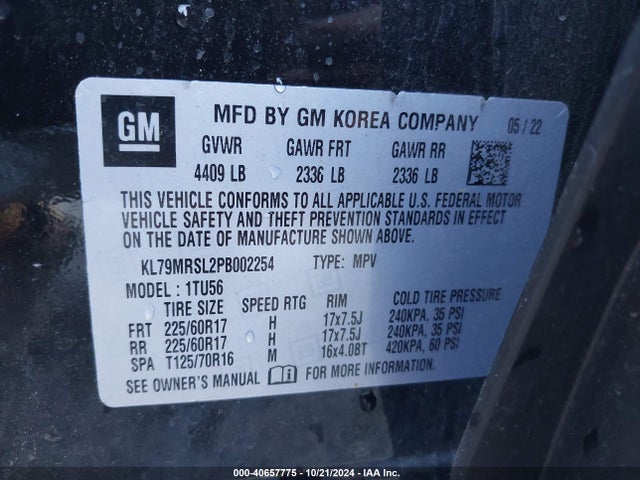 Chevrolet Trailblazer Awd Lt 2023 KL79MRSL2PB002254 Image 9
