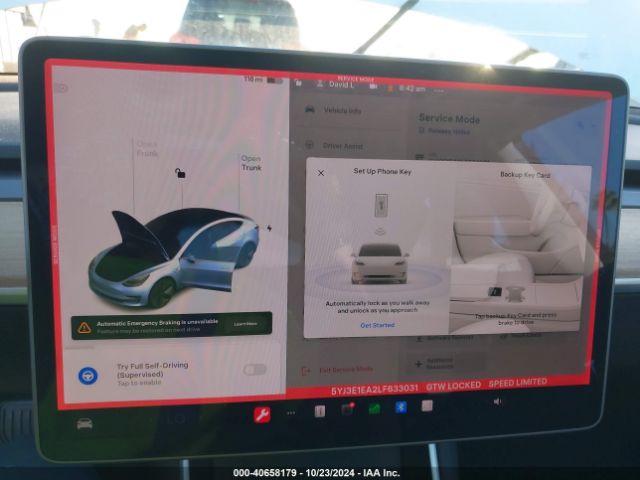 5YJ3E1EA2LF633031 Tesla Model 3 Standard Range Plus Rear-wheel Drive/standard Range Rear-wheel Drive