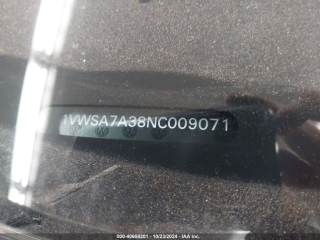 1VWSA7A38NC009071 Volkswagen Passat 2.0t Se