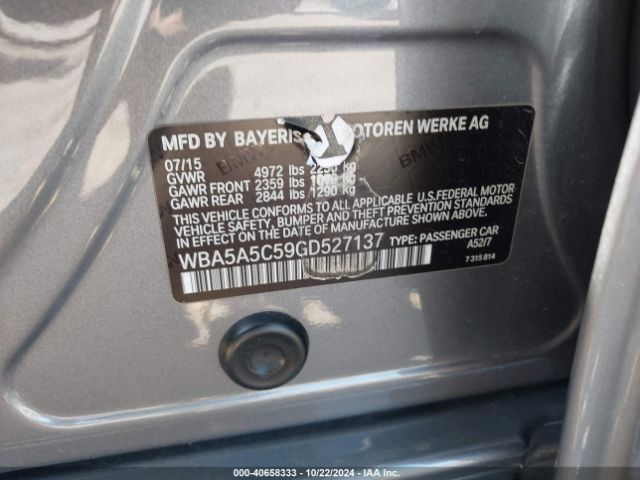 WBA5A5C59GD527137 BMW 528I