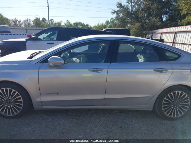 3FA6P0RU0JR120593 Ford Fusion Hybrid Titanium
