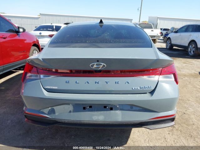KMHLM4AJ2NU031259 Hyundai Elantra Hybrid Blue