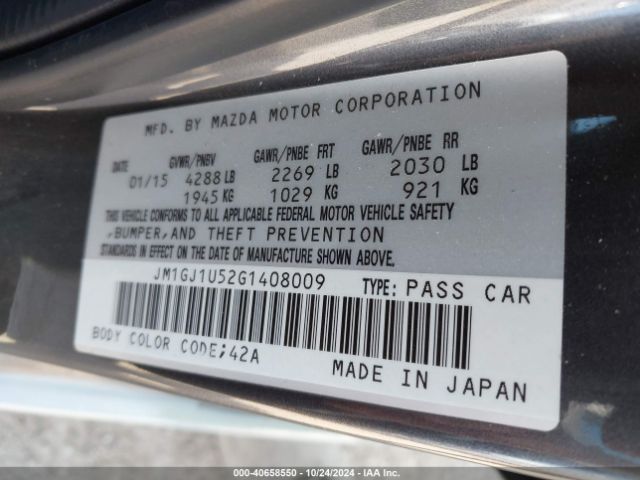 JM1GJ1U52G1408009 Mazda Mazda6 I Sport