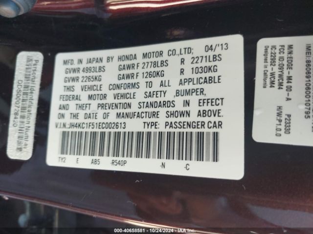 JH4KC1F51EC002613 Acura RLX