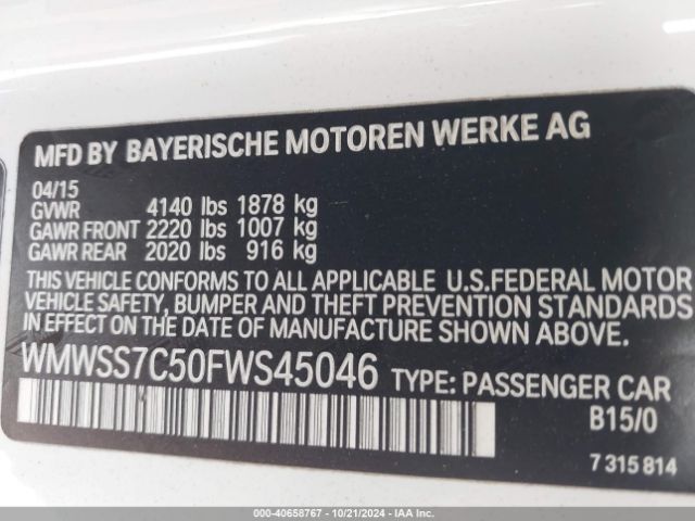 WMWSS7C50FWS45046 Mini Paceman Cooper S