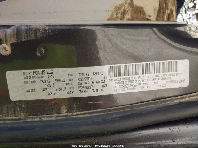 2C4RDGCG4HR567262 Dodge Grand Caravan Sxt
