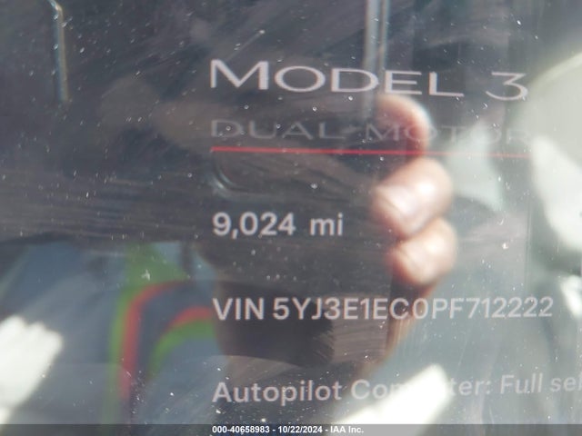 Tesla Model 3 Performance Dual Motor All-wheel Drive 2023 5YJ3E1EC0PF712222 Image 15