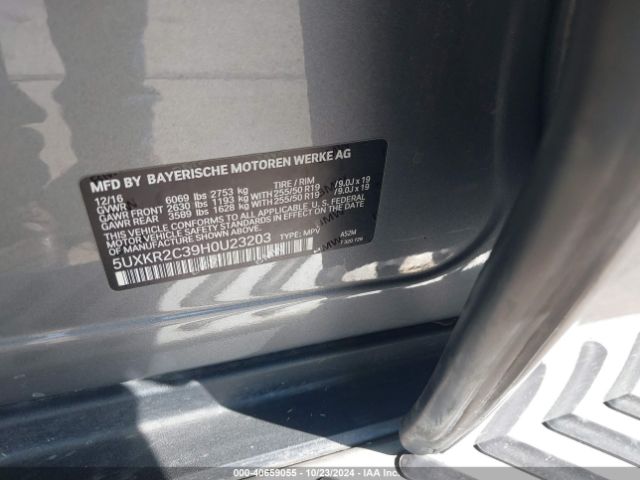 5UXKR2C39H0U23203 BMW X5 Sdrive35i