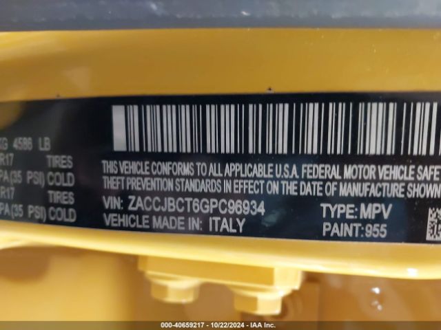 ZACCJBCT6GPC96934 Jeep Renegade Trailhawk