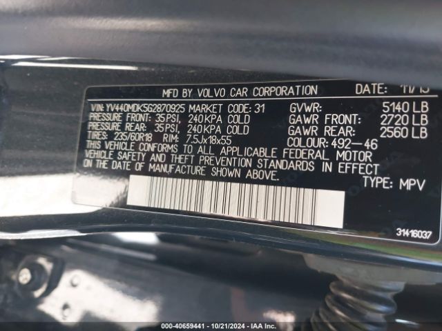 YV440MDK5G2870925 Volvo Xc60 T5 Drive-e Premier