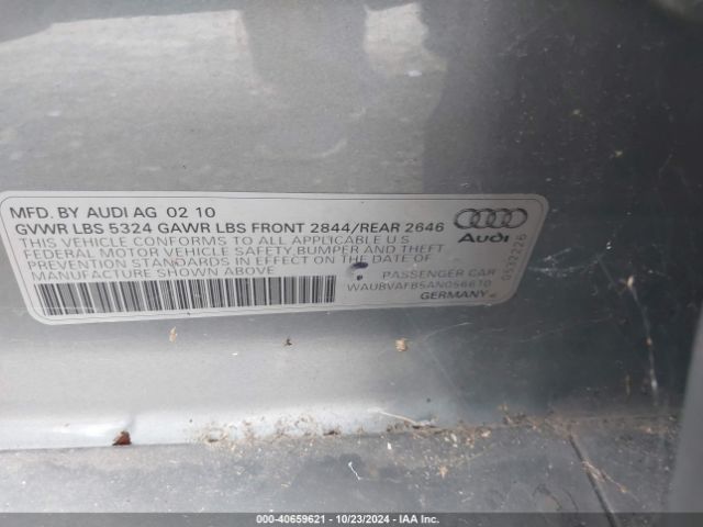 2010 AUDI A6 WAUBVAFB5AN056610 Photo 8