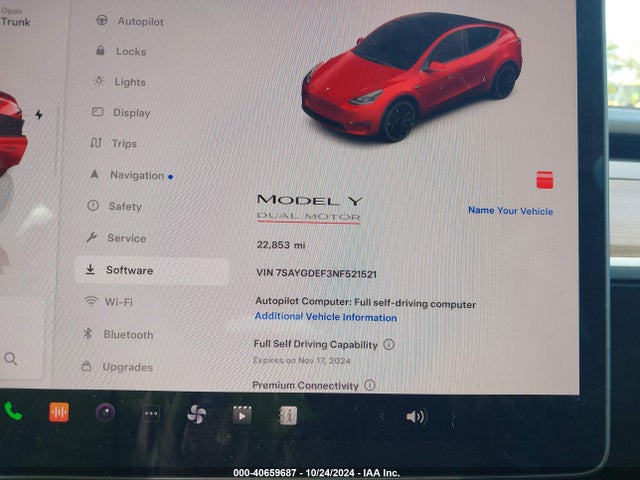 2022 TESLA MODEL Y 7SAYGDEF3NF521521 Photo 6