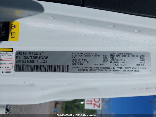 1C6JJTEG5PL508005 Jeep Gladiator Mojave 4x4