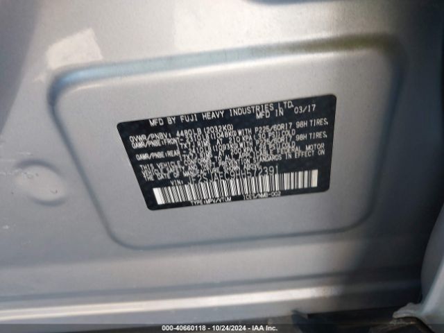JF2SJAEC9HH572391 Subaru Forester 2.5i Premium