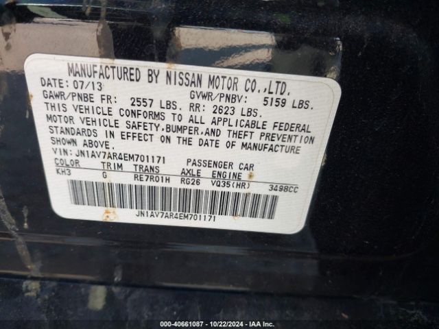 JN1AV7AR4EM701171 Infiniti Q50 Hybrid Sport