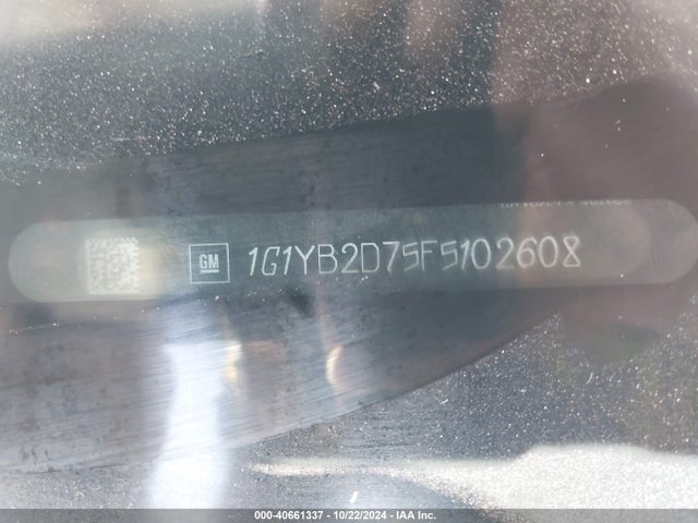 Chevrolet CORVETTE STINGRAY 2015 1G1YB2D75F5102608 Image 9