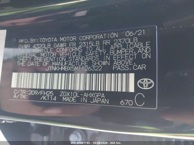 JTNKHMBX5M1126322 Toyota C-hr Nightshade Edition