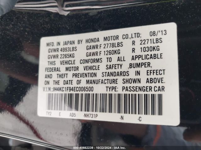 JH4KC1F94EC006500 Acura RLX
