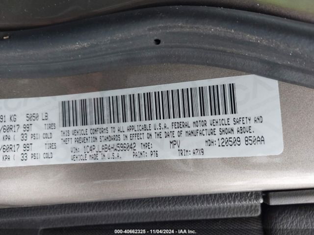 1C4PJLAB4HW596042 Jeep Cherokee Sport Fwd