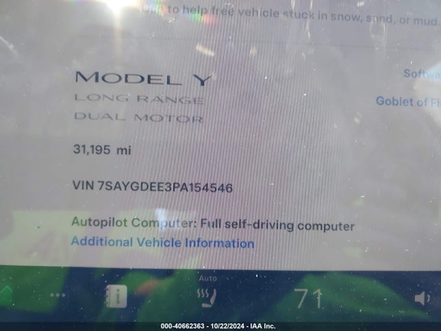 2023 TESLA MODEL Y 7SAYGDEE3PA154546 Photo 8