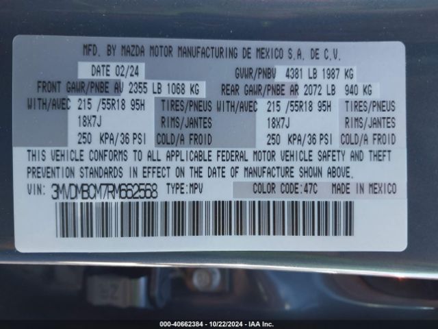 3MVDMBCM7RM662568 Mazda Cx-30 2.5 S Carbon Edition