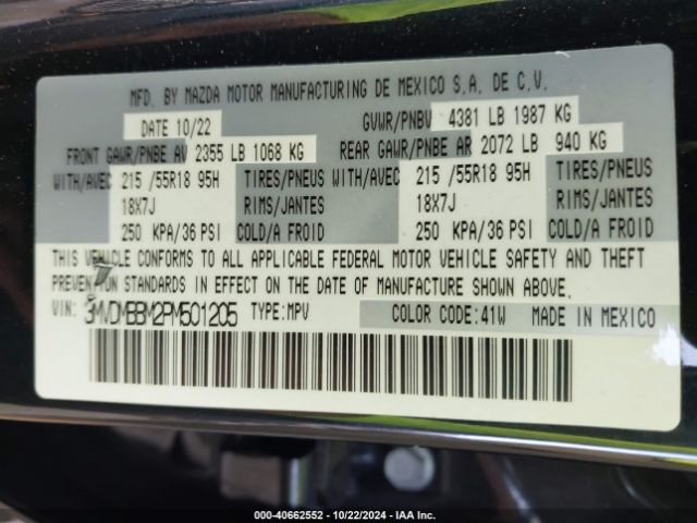 3MVDMBBM2PM501205 Mazda Cx-30 2.5 S Select