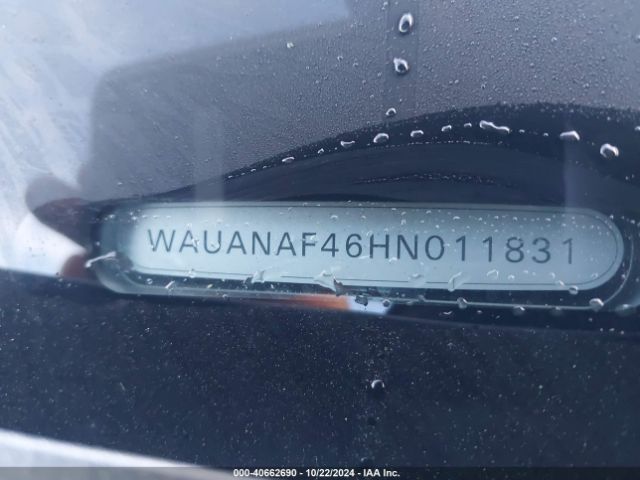 WAUANAF46HN011831 Audi A4 2.0t Premium