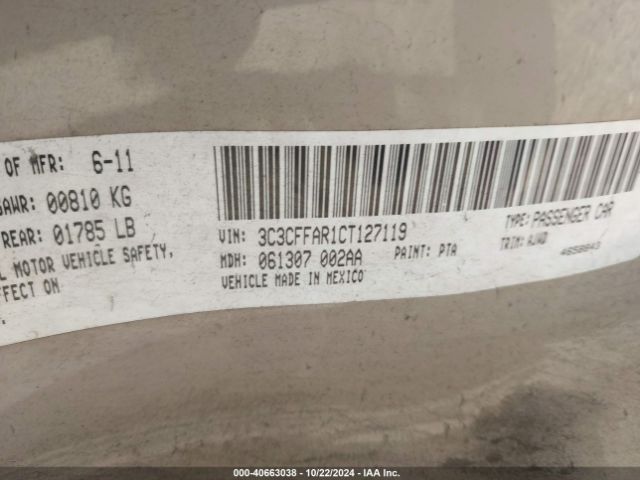 2012 FIAT 500 3C3CFFAR1CT127119 Photo 8