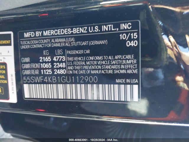 55SWF4KB1GU112900 Mercedes-Benz C 300 4matic/luxury 4matic/sport 4matic