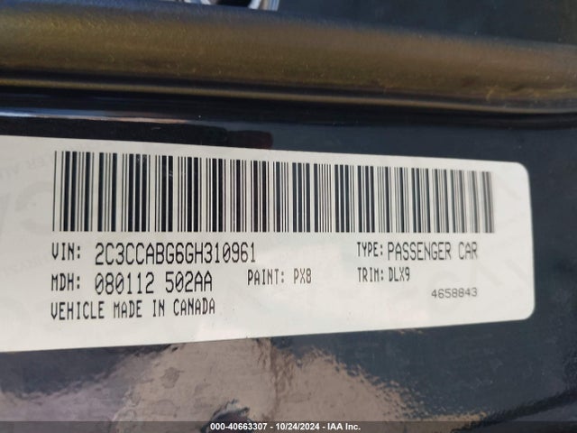 2C3CCABG6GH310961 Chrysler 300 300s