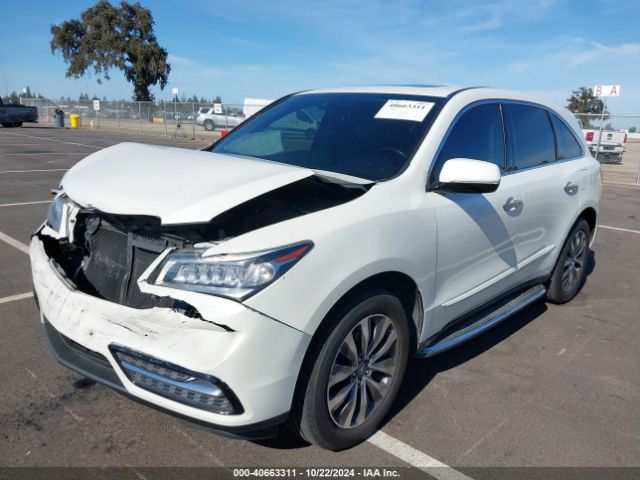 5FRYD4H66FB032919 Acura Mdx Technology Pkg W/entertainment Pkg