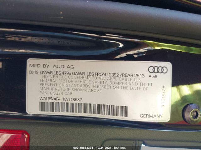 WAUENAF41KA118687 Audi A4 45 Premium