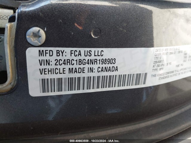2C4RC1BG4NR198903 Chrysler Pacifica Touring L