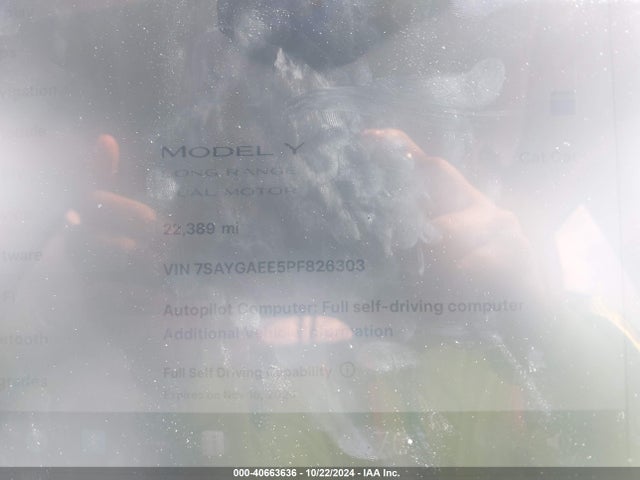 2023 TESLA MODEL Y 7SAYGAEE5PF826303 Photo 6