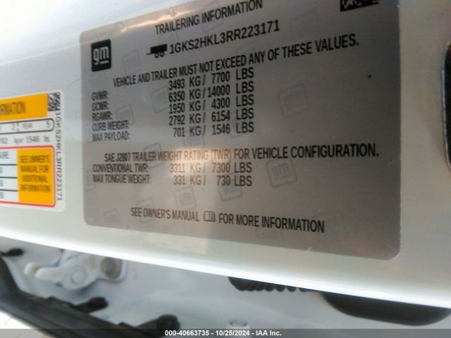 2024 GMC YUKON XL 1GKS2HKL3RR223171 Photo 8