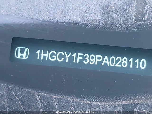 Honda ACCORD EX 2023 1HGCY1F39PA028110 Image 9
