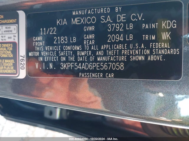 KIA Forte Gt-line 2023 3KPF54AD6PE567058 Image 9