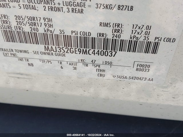 Ford Ecosport Se 2021 MAJ3S2GE9MC440037 Image 9