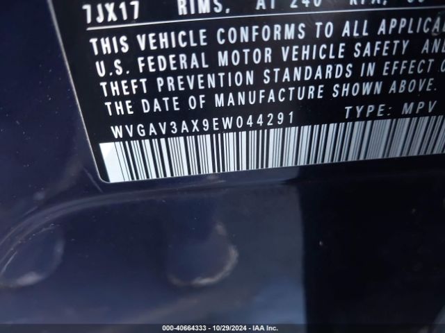 WVGAV3AX9EW044291 Volkswagen TIGUAN SE