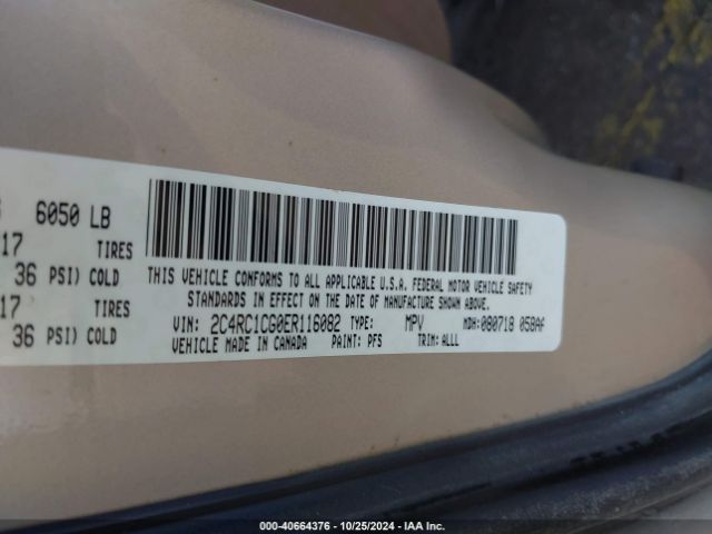 2C4RC1CG0ER116082 Chrysler Town & Country Touring-l