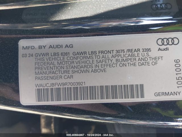 2024 AUDI E-TRON GT WAUCJBFW9R7003921 Photo 8