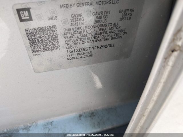 1G1ZB5ST4JF292801 Chevrolet Malibu 1ls