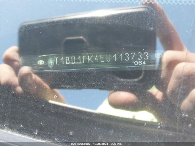 4T1BD1FK4EU113733 Toyota Camry Hybrid Xle