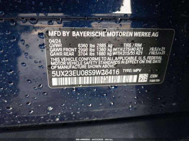 5UX23EU08S9W26416 BMW X5 Xdrive40i