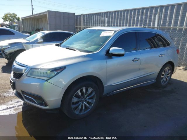 5FRYD4H65FB002262 Acura Mdx Technology Pkg W/entertainment Pkg